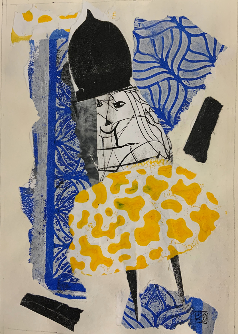 JEUNE FILLE EN BLEUE