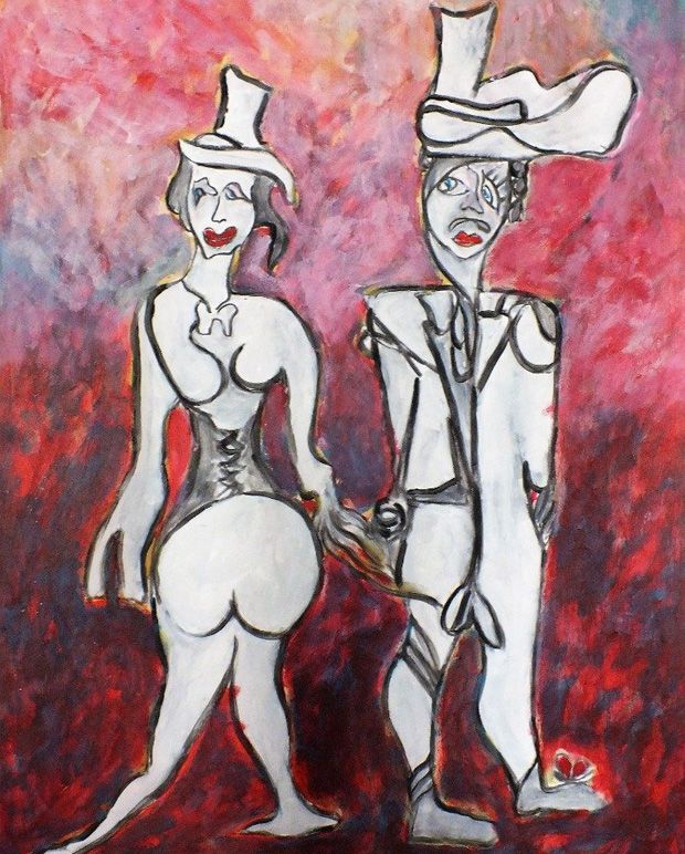 Tableau d'Aiby: 'Bonnie and Clyde'